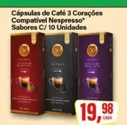 Rede Supermarket Cápsulas de Café 3 Corações oferta