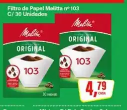 Rede Supermarket Filtro de Papel Melitta nº 103 oferta