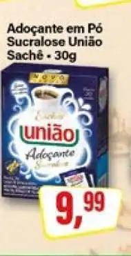 Rede Supermarket Adoçante em Pó Sucralose União Sachê oferta