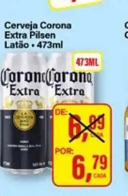 Rede Supermarket Cerveja Corona Extra Pilsen Latão - 473ml oferta