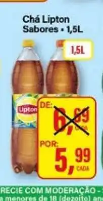 Rede Supermarket Chá Lipton Sabores 1,5L oferta