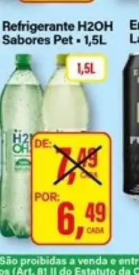 Rede Supermarket Refrigerante H2OH Sabores Pet - 1,5L oferta
