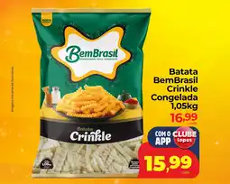 Lopes Supermercados Batata BemBrasil Crinkle Congelada oferta