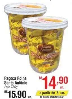 Fort Atacadista Paçoca Rolha Santo Antônio Pote oferta