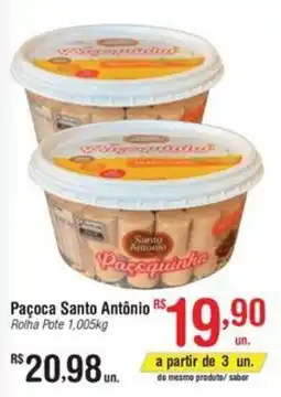 Fort Atacadista Paçoca Santo Antônio Rolha Pote oferta