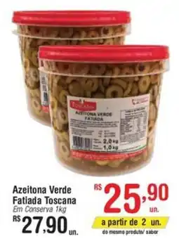 Fort Atacadista Azeitona Verde Fatiada Toscana Em Conserva oferta