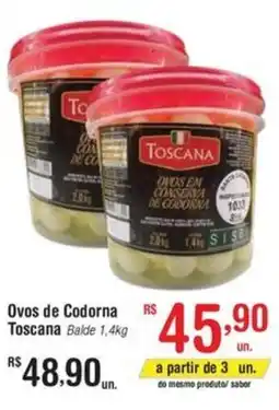 Fort Atacadista Ovos de Codorna Toscana Balde oferta