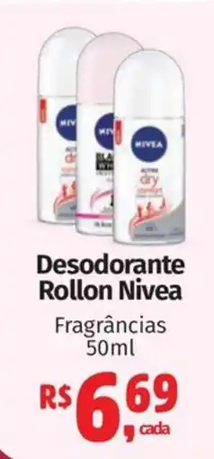 Supermercados Mateus Desodorante Rollon Nivea Fragrâncias oferta