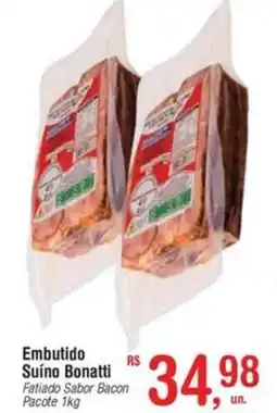 Fort Atacadista Embutido Suíno Bonatti Fatiado Sabor Bacon Pacote oferta