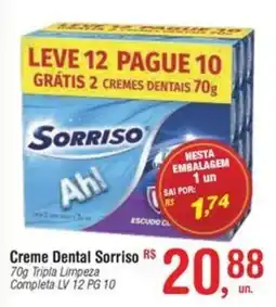 Fort Atacadista Creme Dental Sorriso oferta