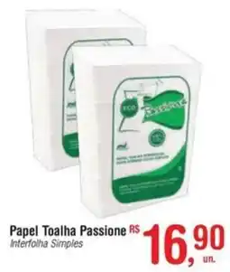 Papel Toalha PassionePapel Toalha Passione RS Interfolha Simples Interfolha Simples
