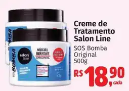 Supermercados Mateus Creme de Tratamento Salon Line SOS Bomba Original oferta