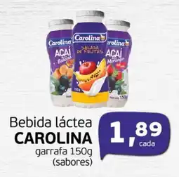 Cometa Supermercados Bebida láctea CAROLINA garrafa (sabores) oferta