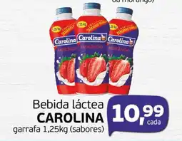 Cometa Supermercados Bebida láctea CAROLINA garrafa (sabores) oferta