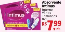 Supermercados Mateus Absorvente Intimus oferta