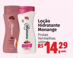 Supermercados Mateus Loção Hidratante Monange Frutas Vermelhas oferta