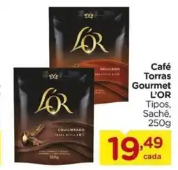 Carrefour Café Torras Gourmet L'OR Tipos, Sachê, oferta