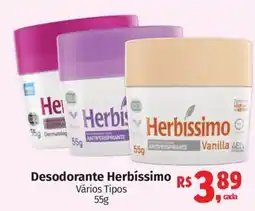 Supermercados Mateus Desodorante Herbíssimo Vários Tipos oferta