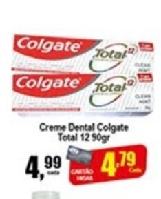 Higa's Supermercado Creme Dental Colgate Total 12 90g oferta