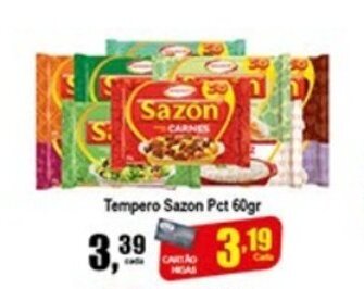 Higa's Supermercado Tempero Sazon pct 60g oferta