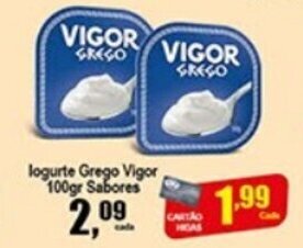 Higa's Supermercado Iogurte Grego Vigor 100g oferta