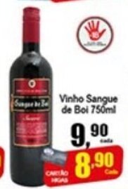 Higa's Supermercado Vinho Sangue de Boi 750ml oferta
