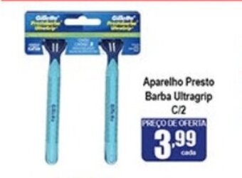Higa's Supermercado Aparelho Presto Barba Ultragrip c/2 oferta