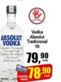 Higa's Supermercado Vodka Absolut Tradicional 1L oferta
