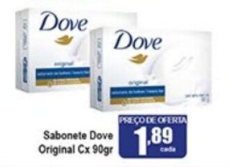 Higa's Supermercado Sabonete Dove Original Cx 90g oferta