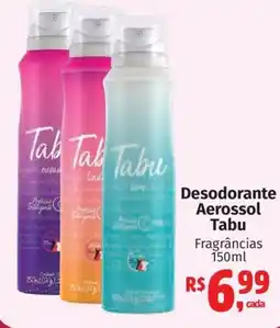 Supermercados Mateus Desodorante Aerossol Tabu Fragrâncias oferta