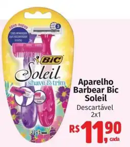 Supermercados Mateus Aparelho Barbear Bic Soleil oferta