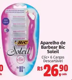 Supermercados Mateus Aparelho de Barbear Bic Soleil oferta