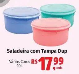 Supermercados Mateus Saladeira com Tampa Dup Várias Cores oferta