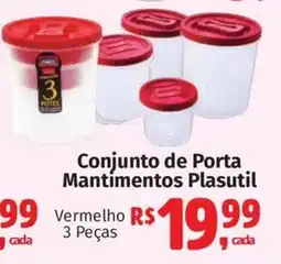 Supermercados Mateus Conjunto de Porta Mantimentos Plasutil oferta