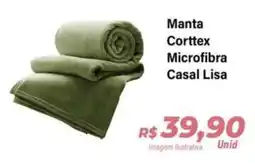 Hiper Moreira Manta Corttex Microfibra Casal Lisa oferta