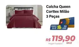 Hiper Moreira Colcha Queen Corttex Milão oferta
