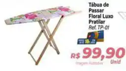 Hiper Moreira Tábua de Passar Floral Luxo Pratilar oferta