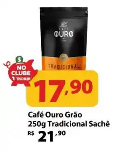 Supermercados Tischler Café Ouro Grão Tradicional Sachê oferta