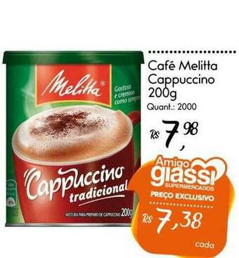 Giassi Supermercados Café Melitta Cappuccino oferta