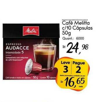 Giassi Supermercados Café Melitta C 10 Cápsulas oferta