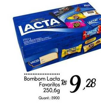 Giassi Supermercados Bombom Lacta Favoritos oferta