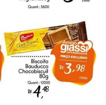 Giassi Supermercados Biscoito Bauducco Chocobiscuit oferta