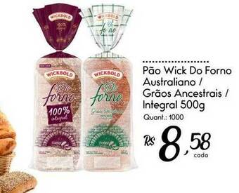 Giassi Supermercados Pão Wick Do Forno Australiano Grãos Ancestrais Integral oferta