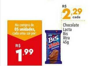 Supper Rissul Chocolate Lacta Bis Xtra oferta