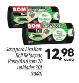 Asun Saco para Lixo Bom Roll Reforçado Preto/Azul oferta