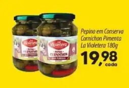 Asun Pepino em Conserva Cornichon Pimenta La Violetera oferta