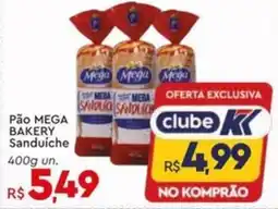 Pão MEGA BAKERY Sanduíche un.