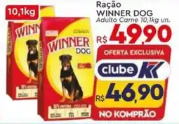 Komprao Atacadista Ração WINNER DOG Adulto Carne un. oferta