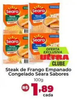Ultrabox Steak de Frango Empanado Congelado Seara Sabores oferta