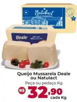 Ultrabox Queijo Mussarela Deale ou Natulact oferta